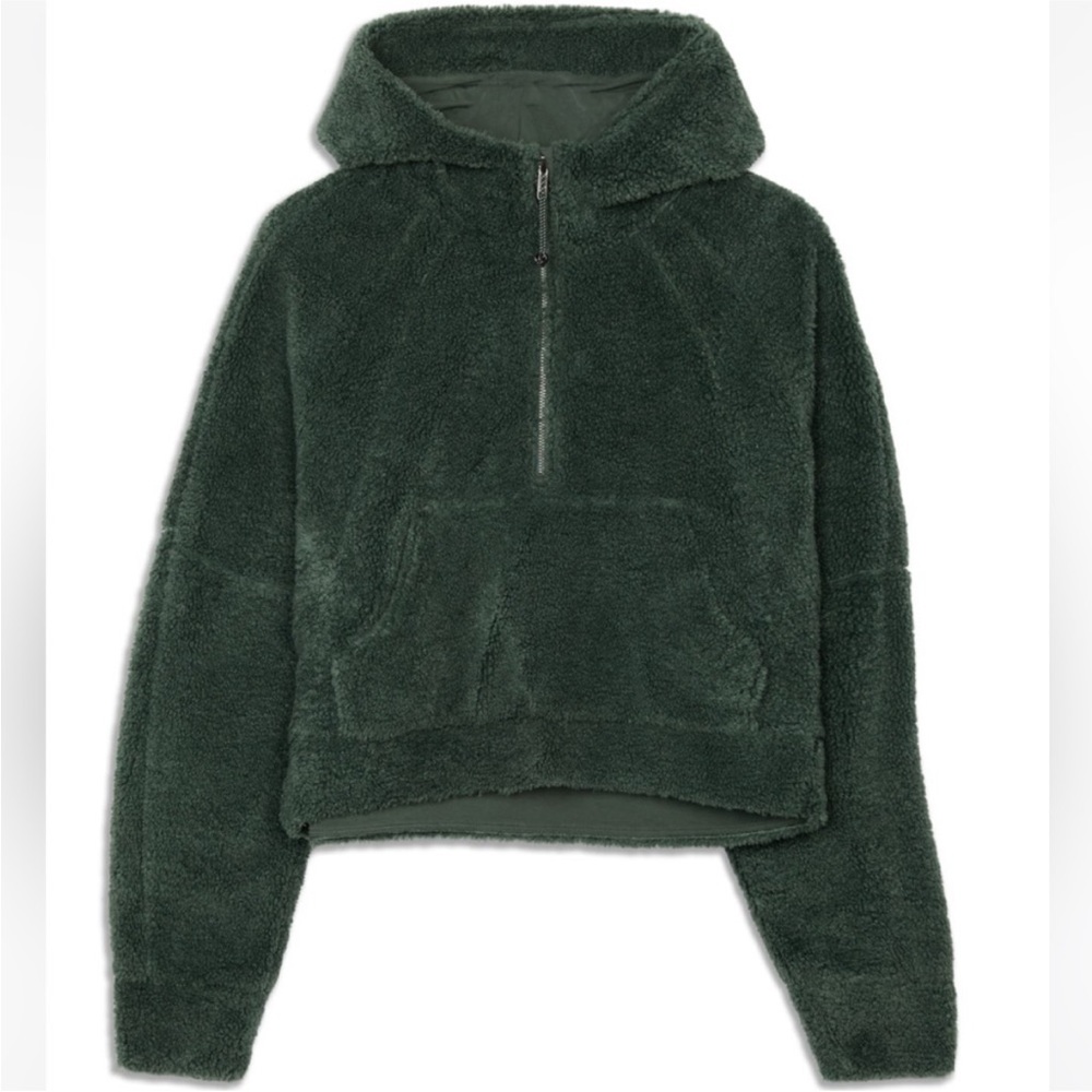 Smoked Spruce LuluLemon Oversized Half-Zip
Fleece Scuba (M/L)
